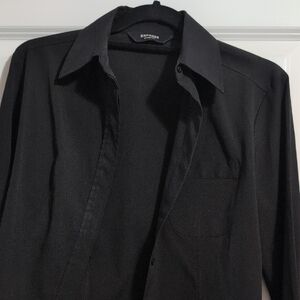 Express Women's Black Button Down Shirt